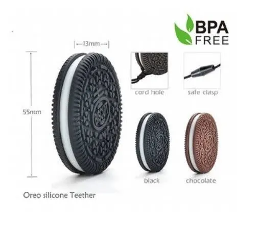 Haakaa Silicone Teether Cookie - Black