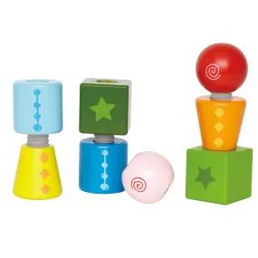 Hape Twist & Turnables - Colorful Wooden Shapes Blocks