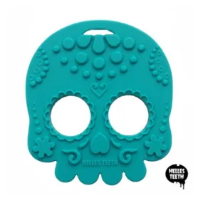 Helles Teeth Sugar Skull Teether (Teal)