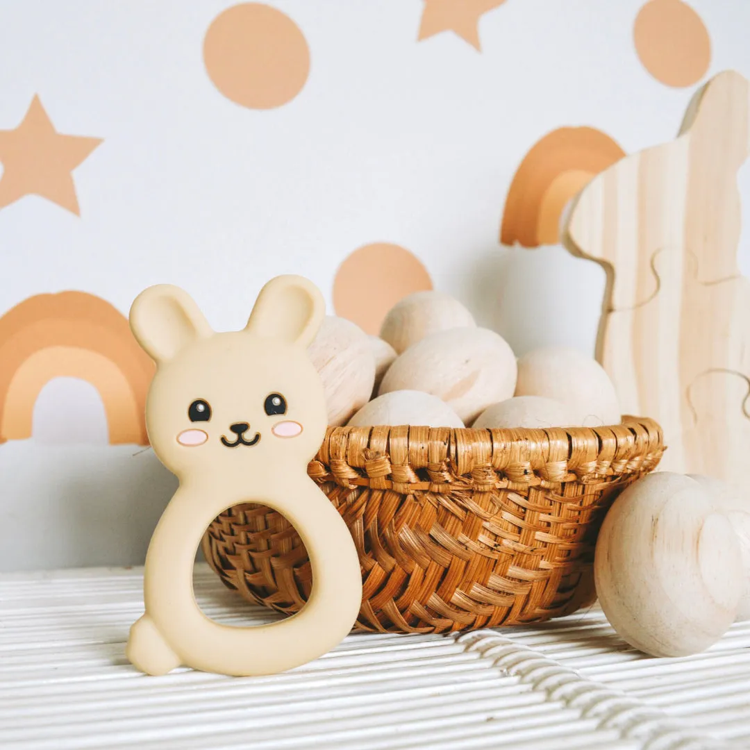 Jellystone Designs Bunny Teether - Pink