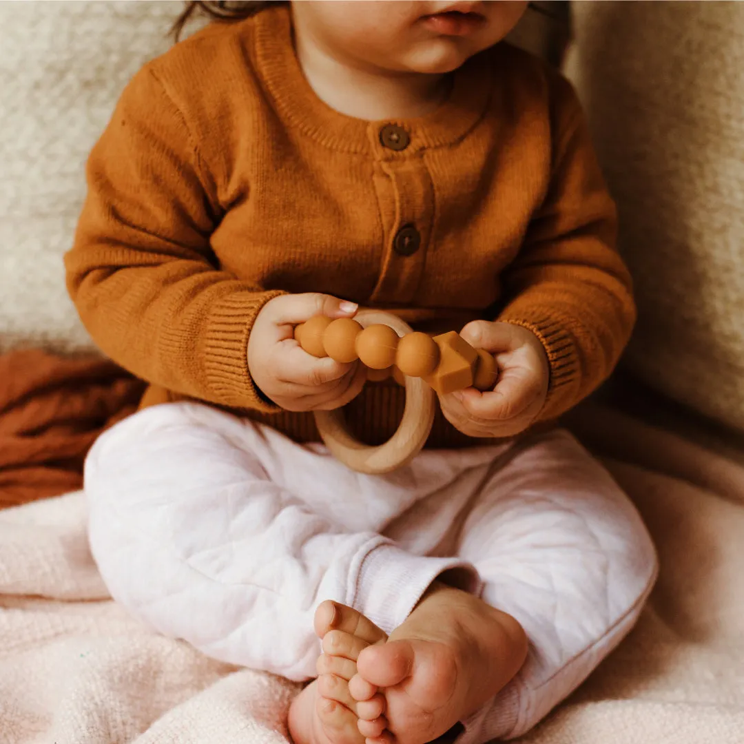 Jellystone Designs Moon Baby Teether - Mint