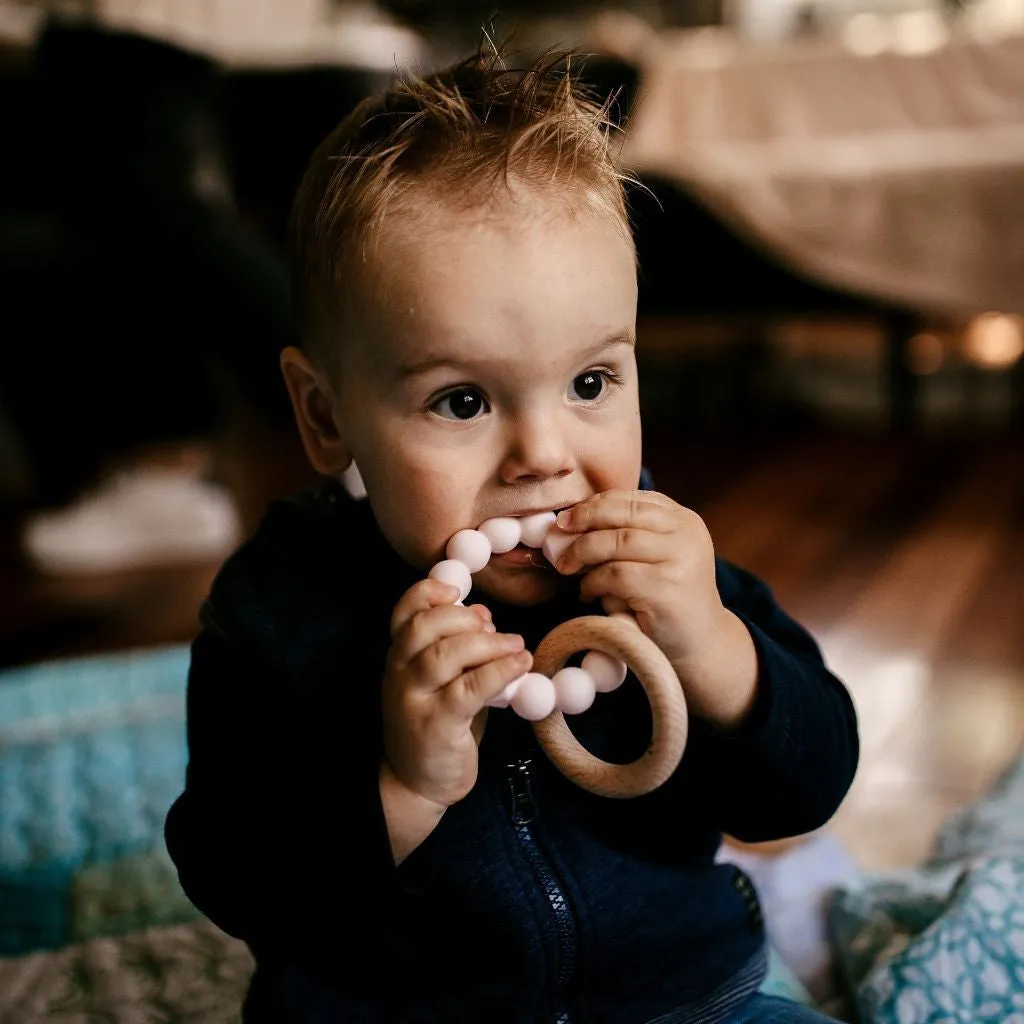 Jellystone Designs Moon Baby Teether - Mint