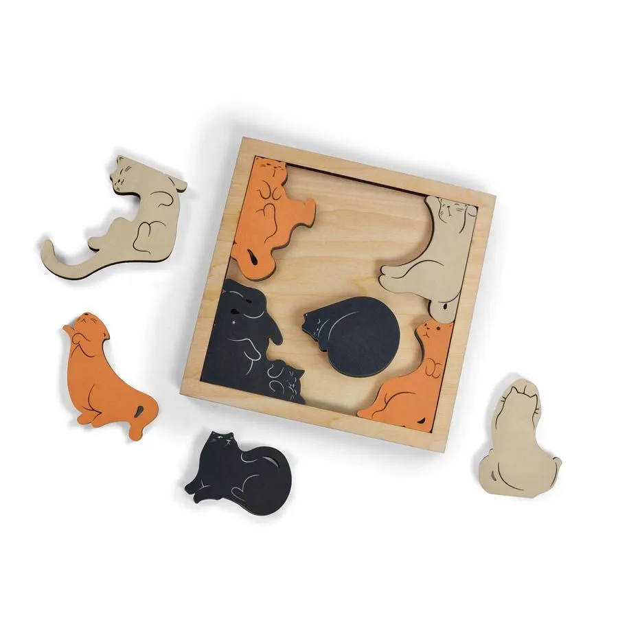 Kitty Corner Wood Puzzle