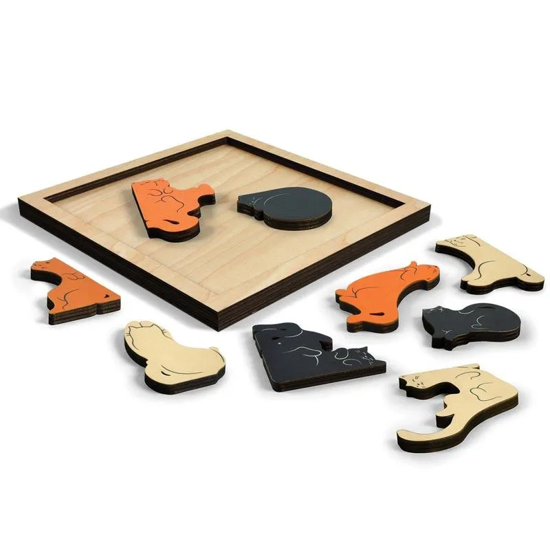Kitty Corner Wood Puzzle