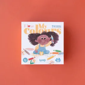 Londji - Ensemble de Casse-Têtes Réversibles - Les Couleurs||Londji - Reversible Puzzles - I Love My Colours