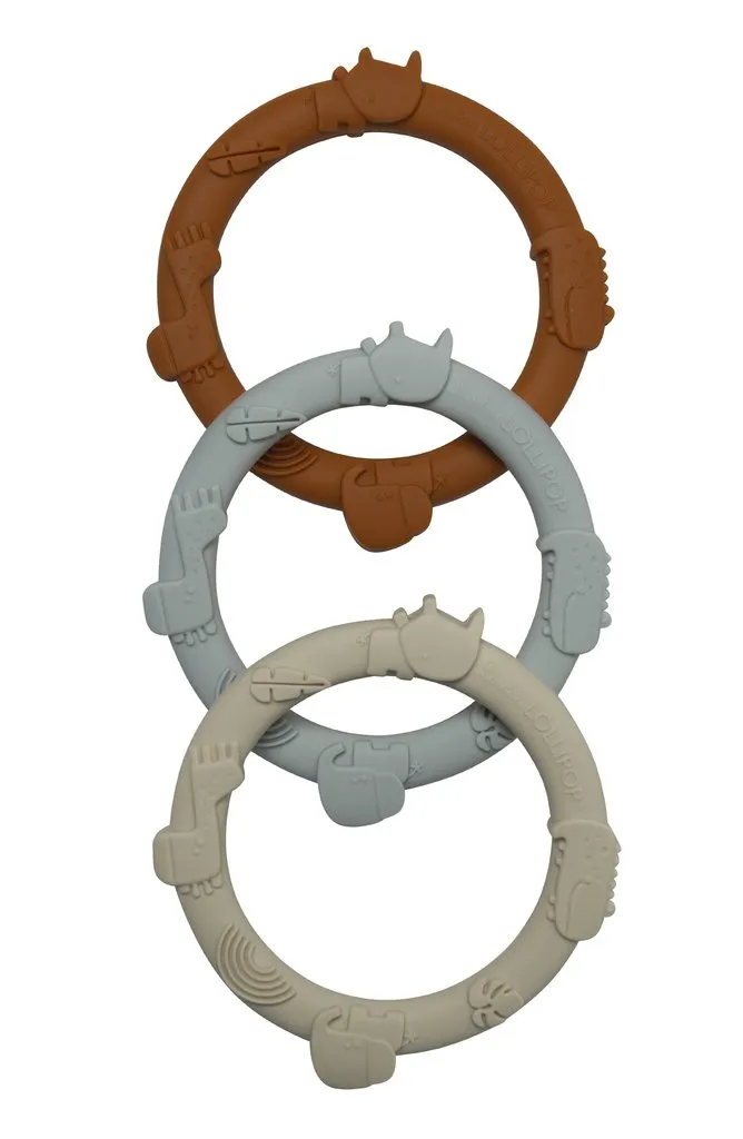 Loulou Lollipop Wild teething Ring Set