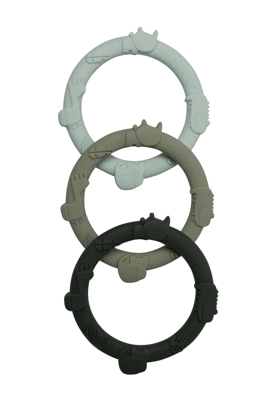 Loulou Lollipop Wild teething Ring Set