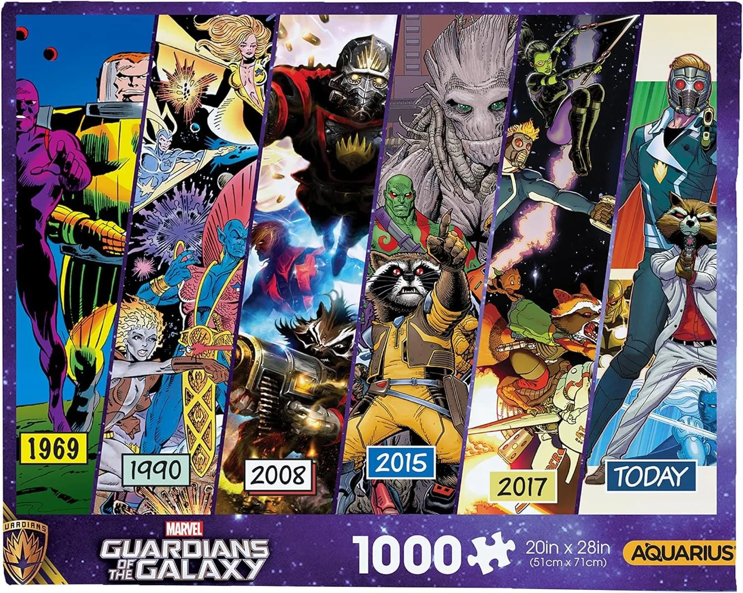 Marvel Guardians of the Galaxy Timeline 1000 Piece Jigsaw Puzzle
