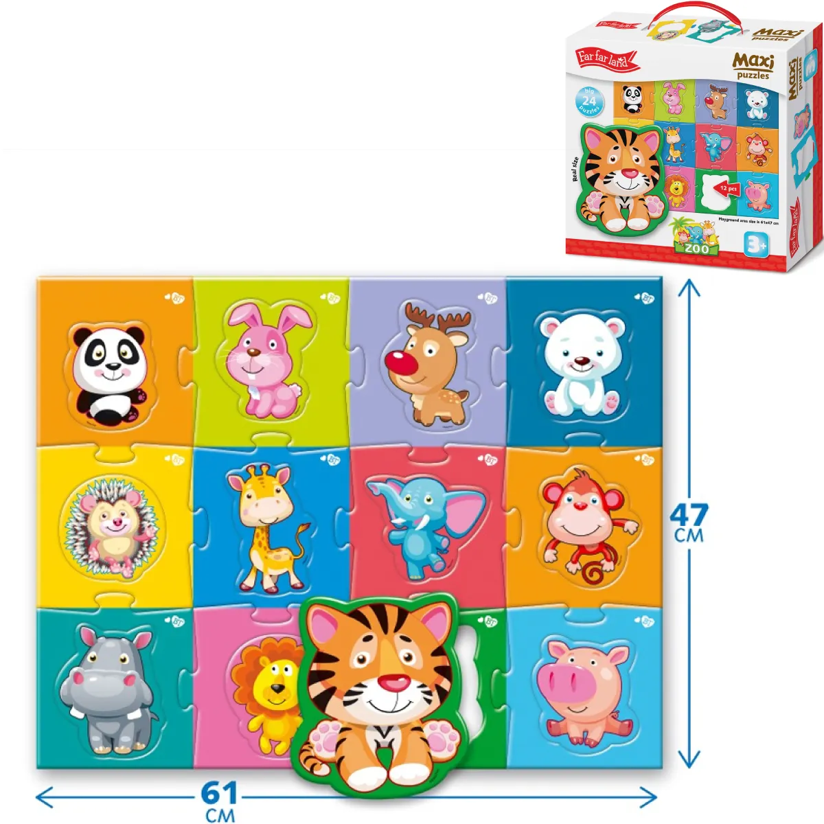Maxi Puzzles Zoo for Toddlers Age 3  Years