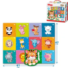 Maxi Puzzles Zoo for Toddlers Age 3  Years