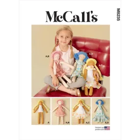 McCall's Pattern M8235 18" Cloth Dolls