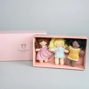 Mini Dolls Gift Set of 3   Gift Box