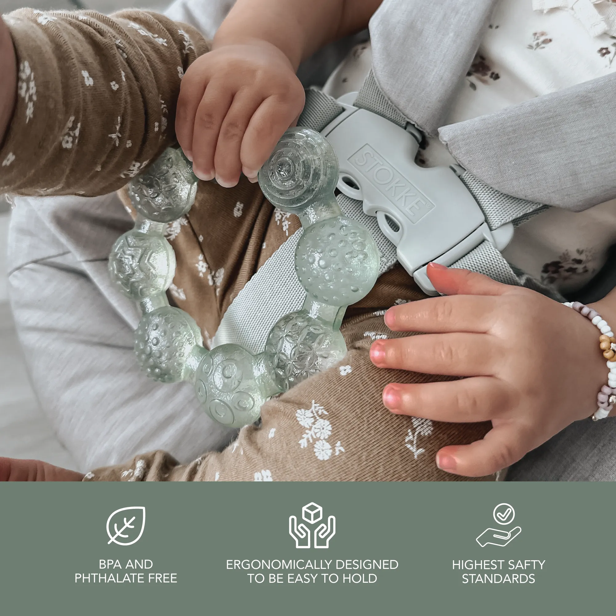 noüka Cooling Ring Teether - Bloom