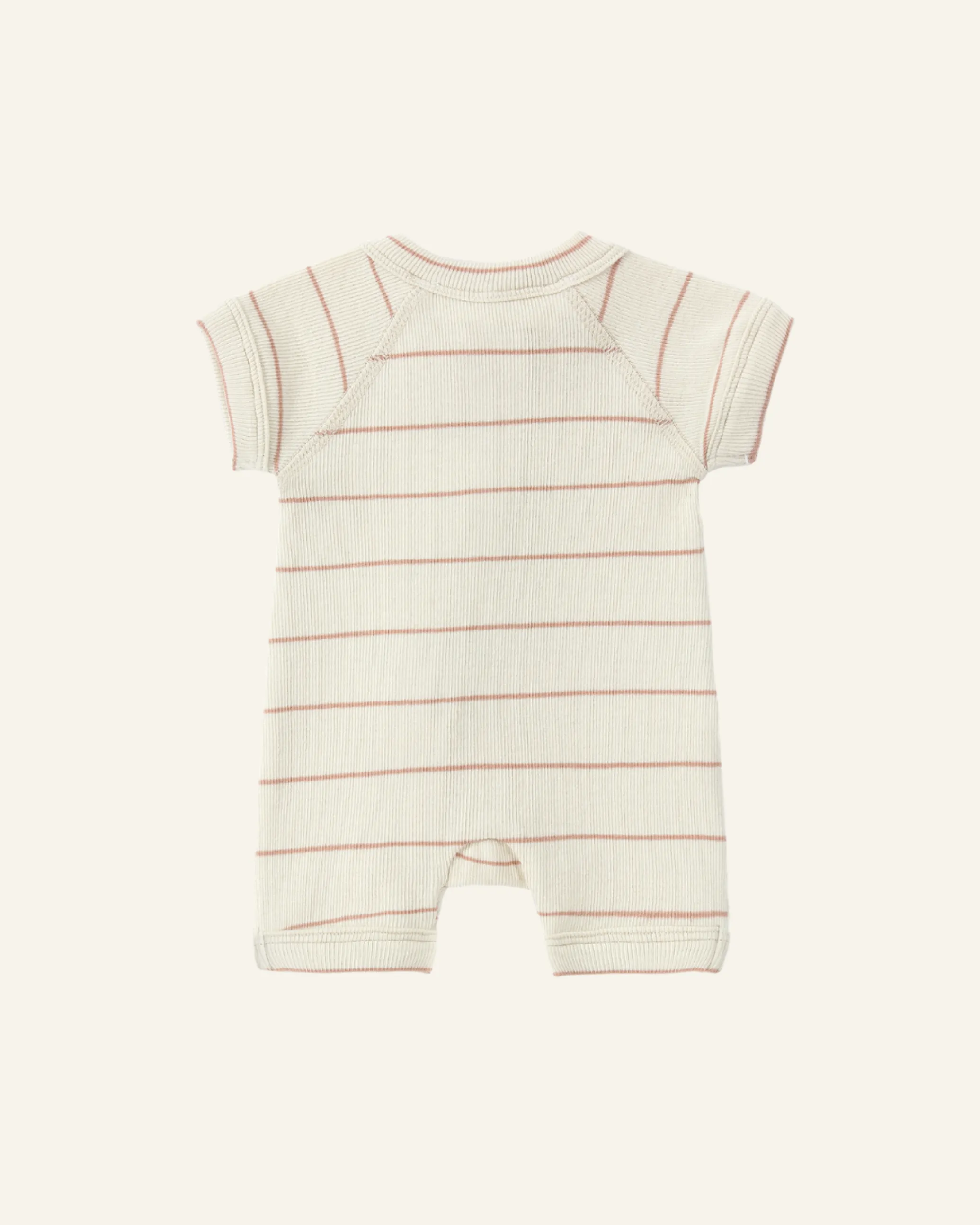 ORGANIC ZIP SUIT SHORT SLEEVE