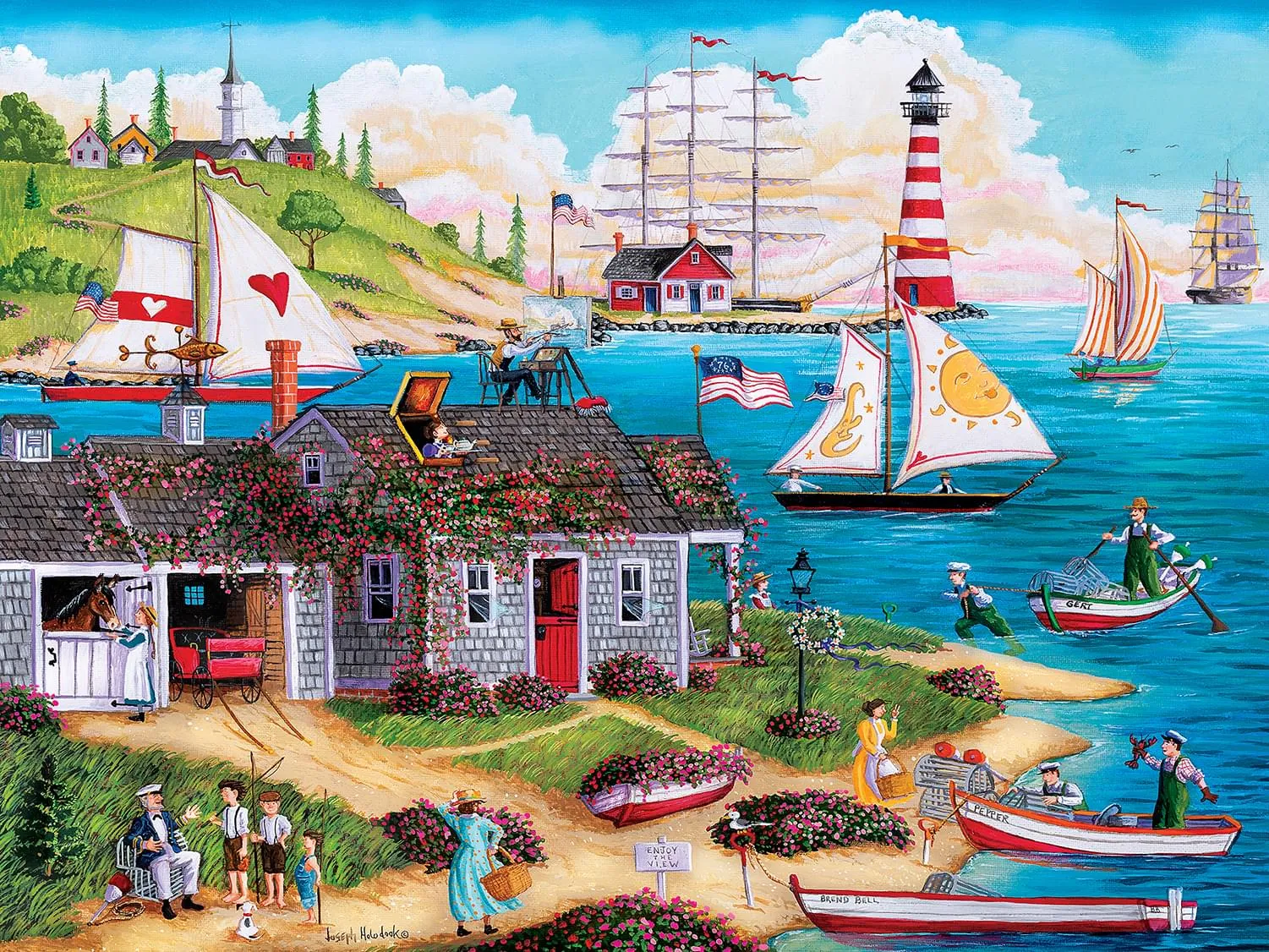 Painters Point 300 Piece Large EZ Grip Jigsaw Puzzle