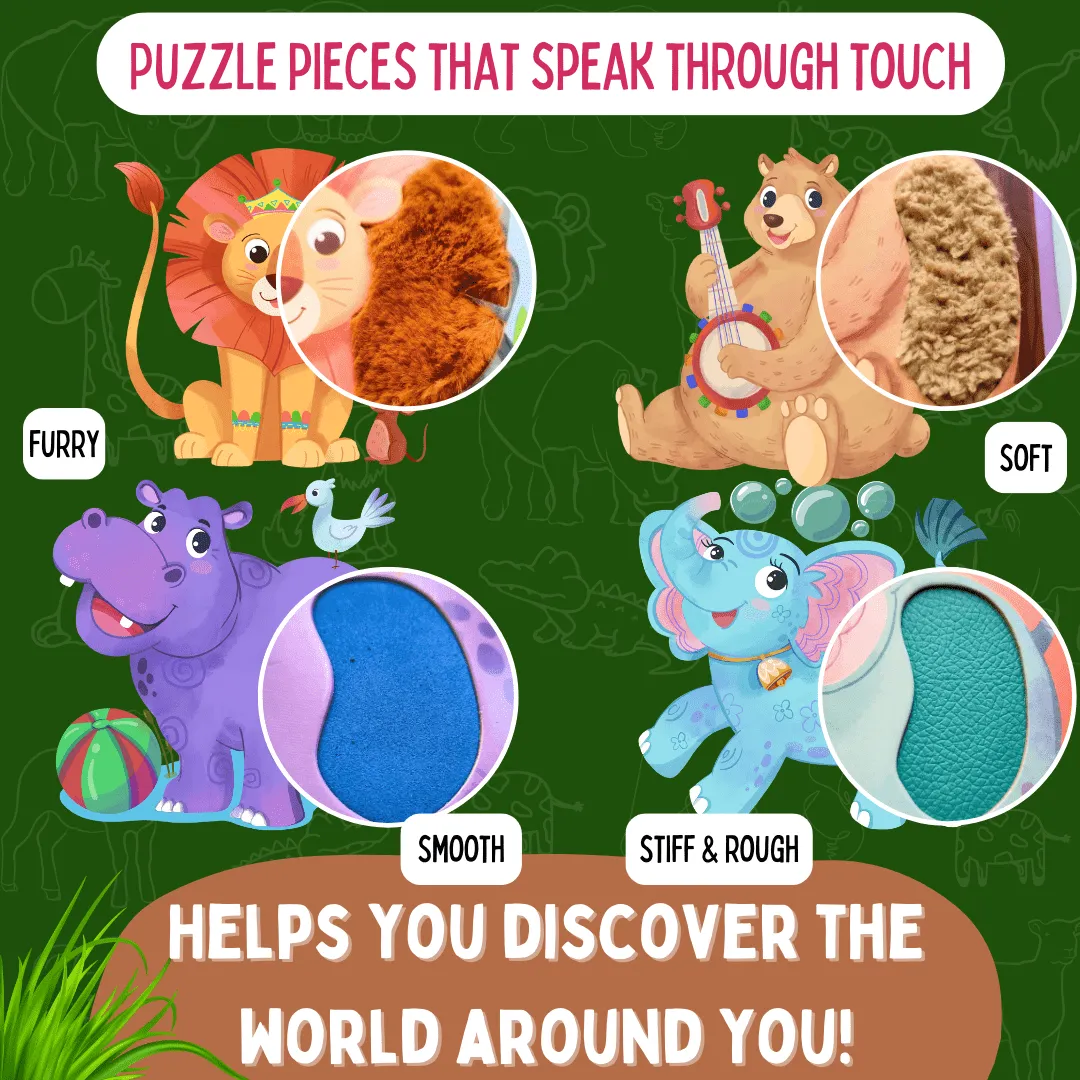 PepPlay My First Touch & Feel Puzzles - Wild Animals