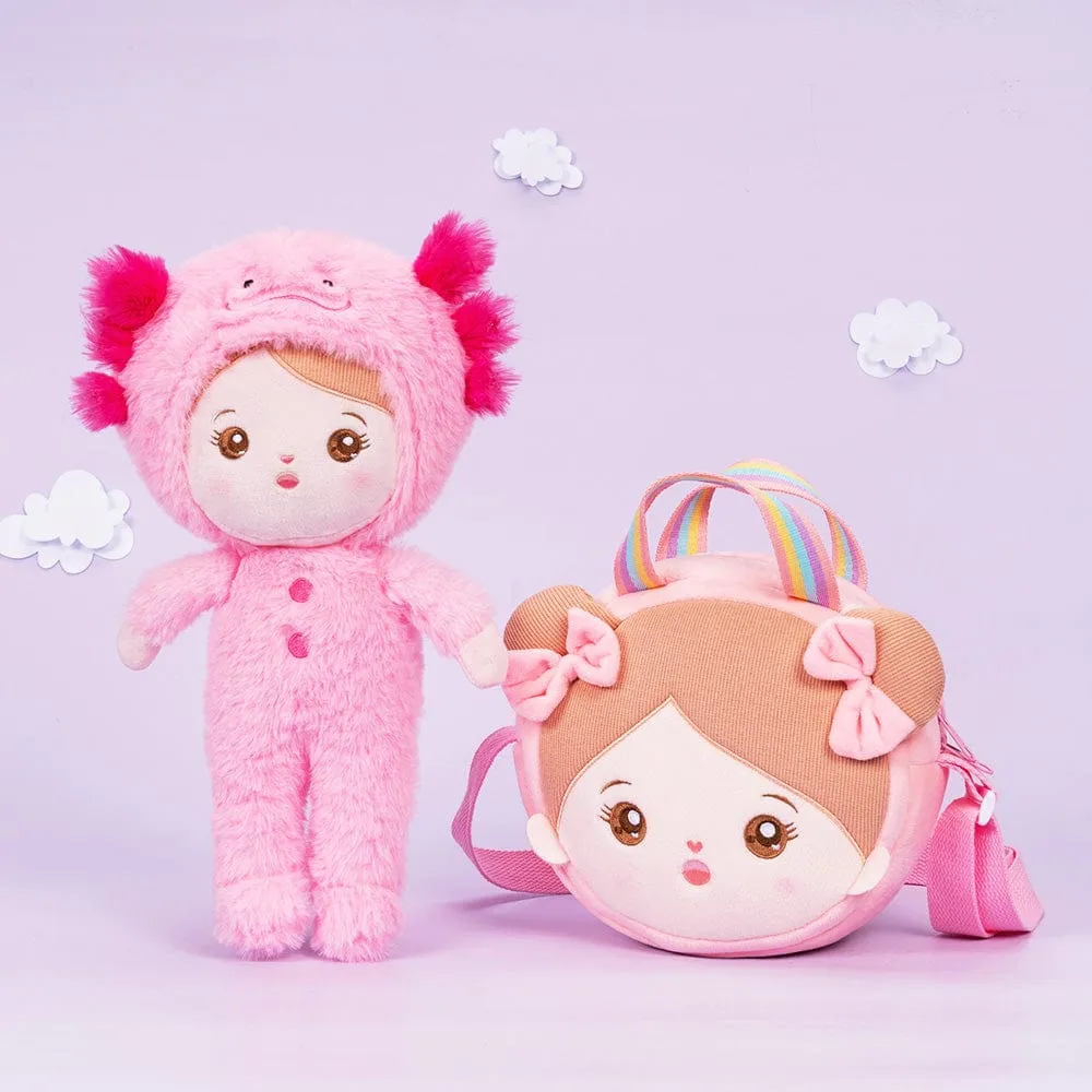 Personalized Pink Newt Plush Baby Doll
