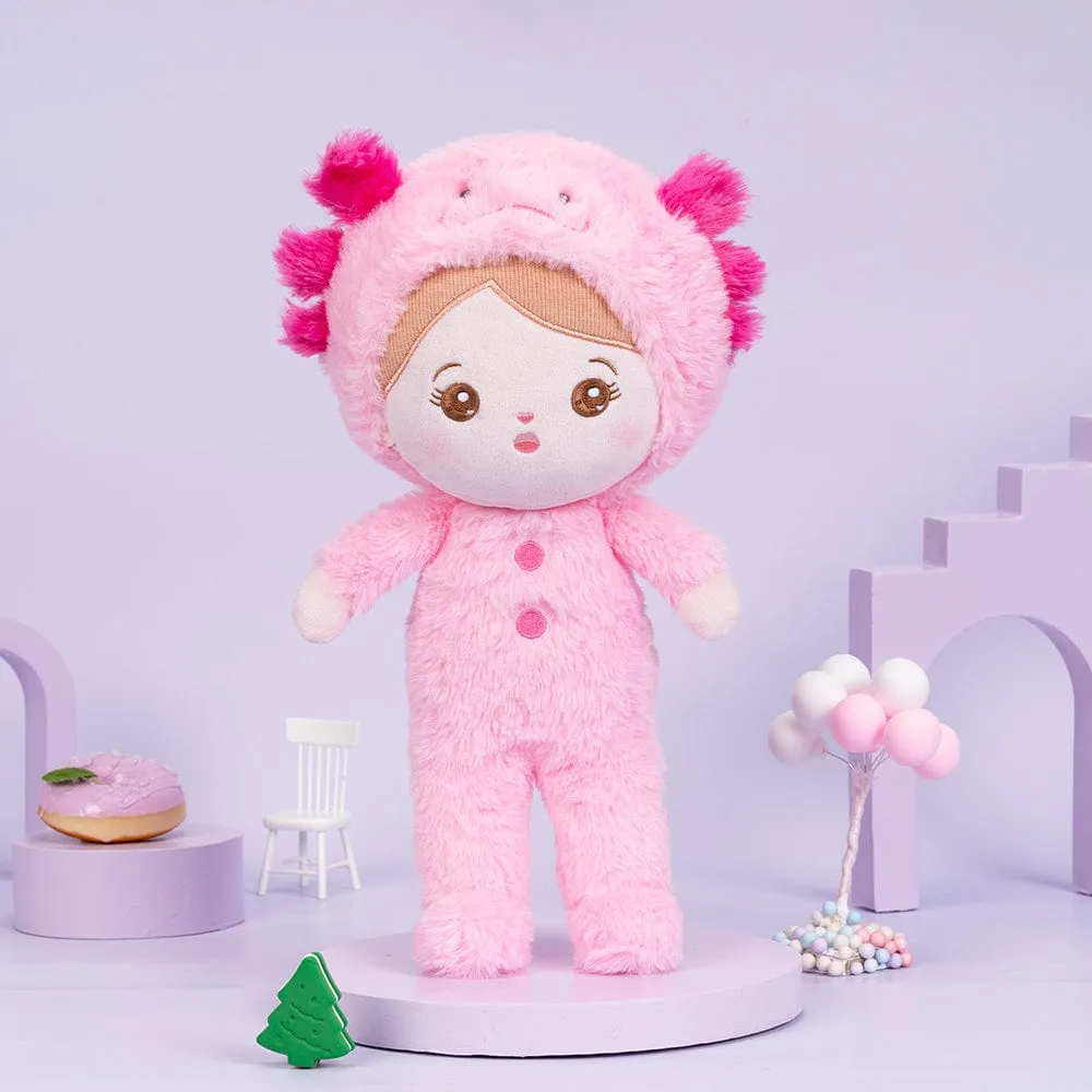 Personalized Pink Newt Plush Baby Doll