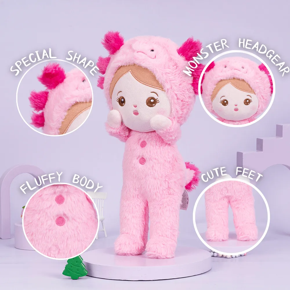 Personalized Pink Newt Plush Baby Doll