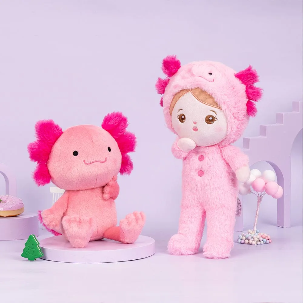 Personalized Pink Newt Plush Baby Doll