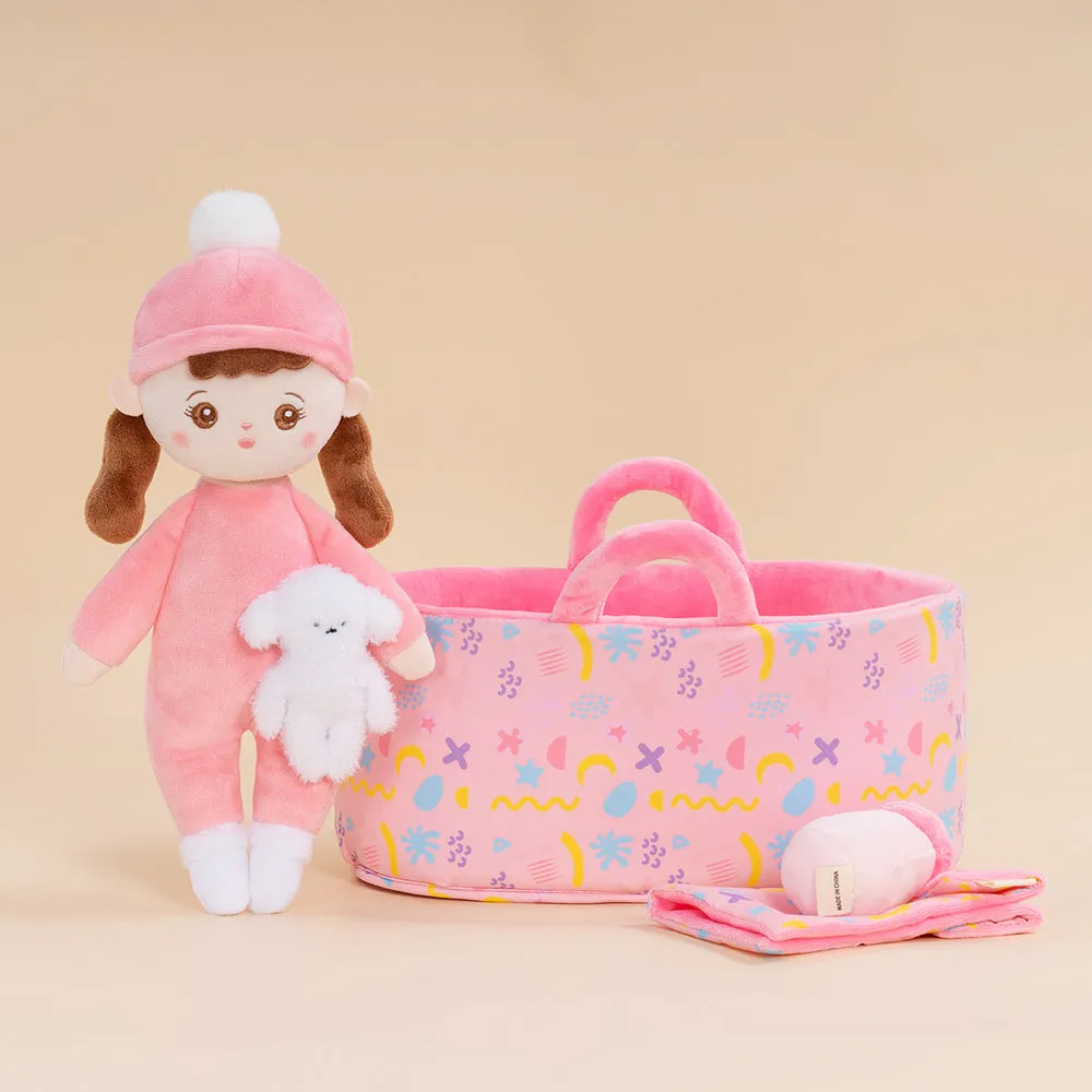 Personalized Plush Mini Baby Braid Girl Doll & Gift Set