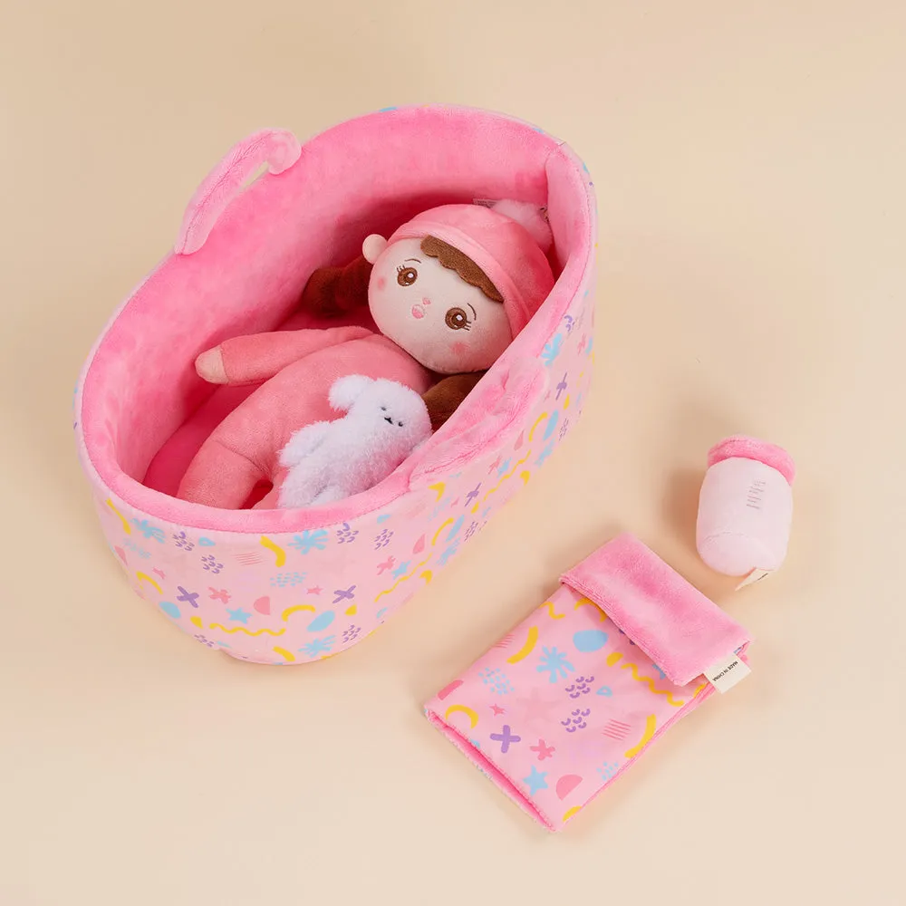 Personalized Plush Mini Baby Braid Girl Doll & Gift Set