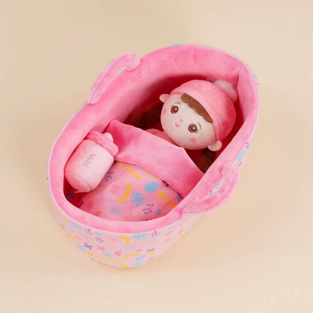 Personalized Plush Mini Baby Braid Girl Doll & Gift Set