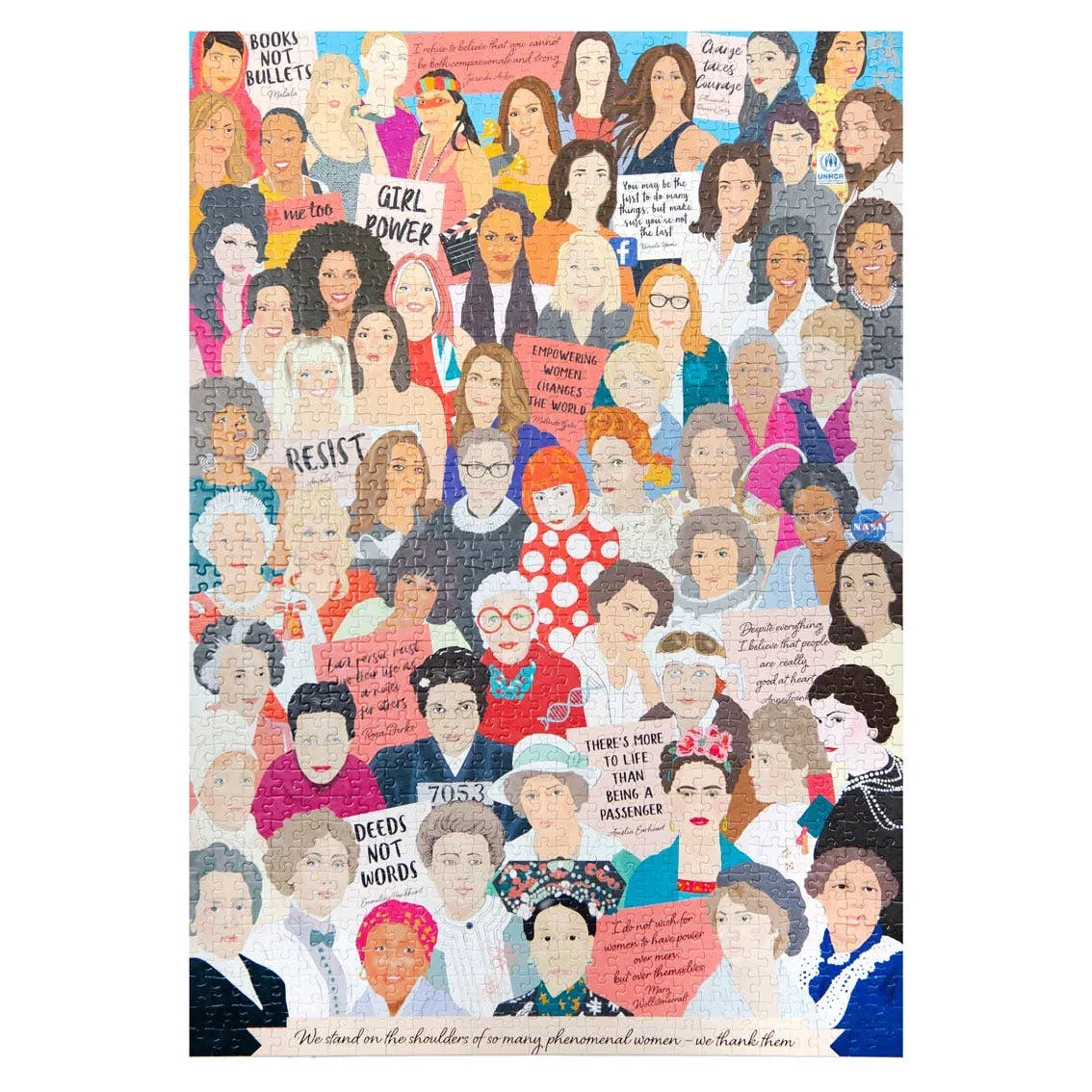 Phenomenal Women 1000-Piece Puzzle with Poster and Trivia