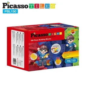 PicassoTiles 150 Piece Large Brick Building Blocks PBL150