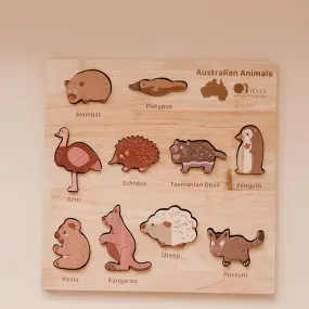 Q TOYS NATURAL AUSTRALIAN ANIMAL PUZZLE AND PLAY SET