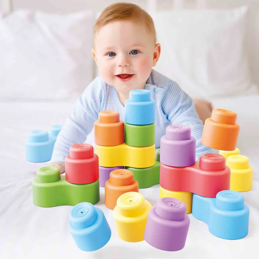 Quercetti - Momy Soft Blocks 24 Piece Set