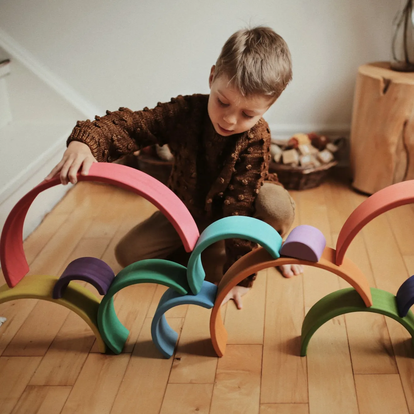 Rainbow Wooden Arches Set