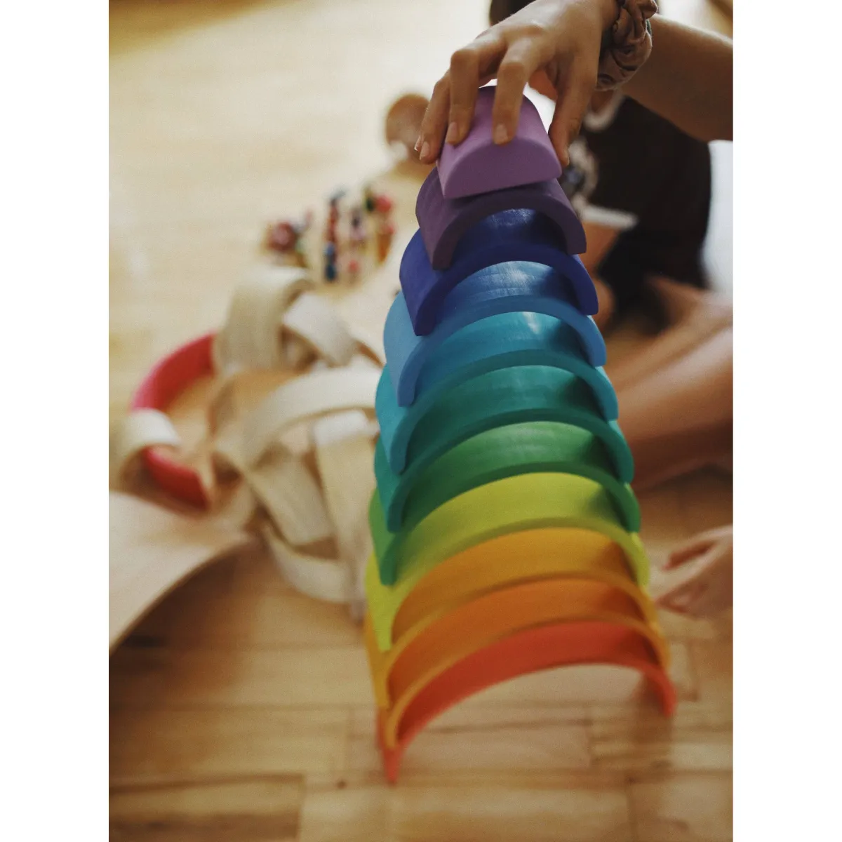 Rainbow Wooden Arches Set