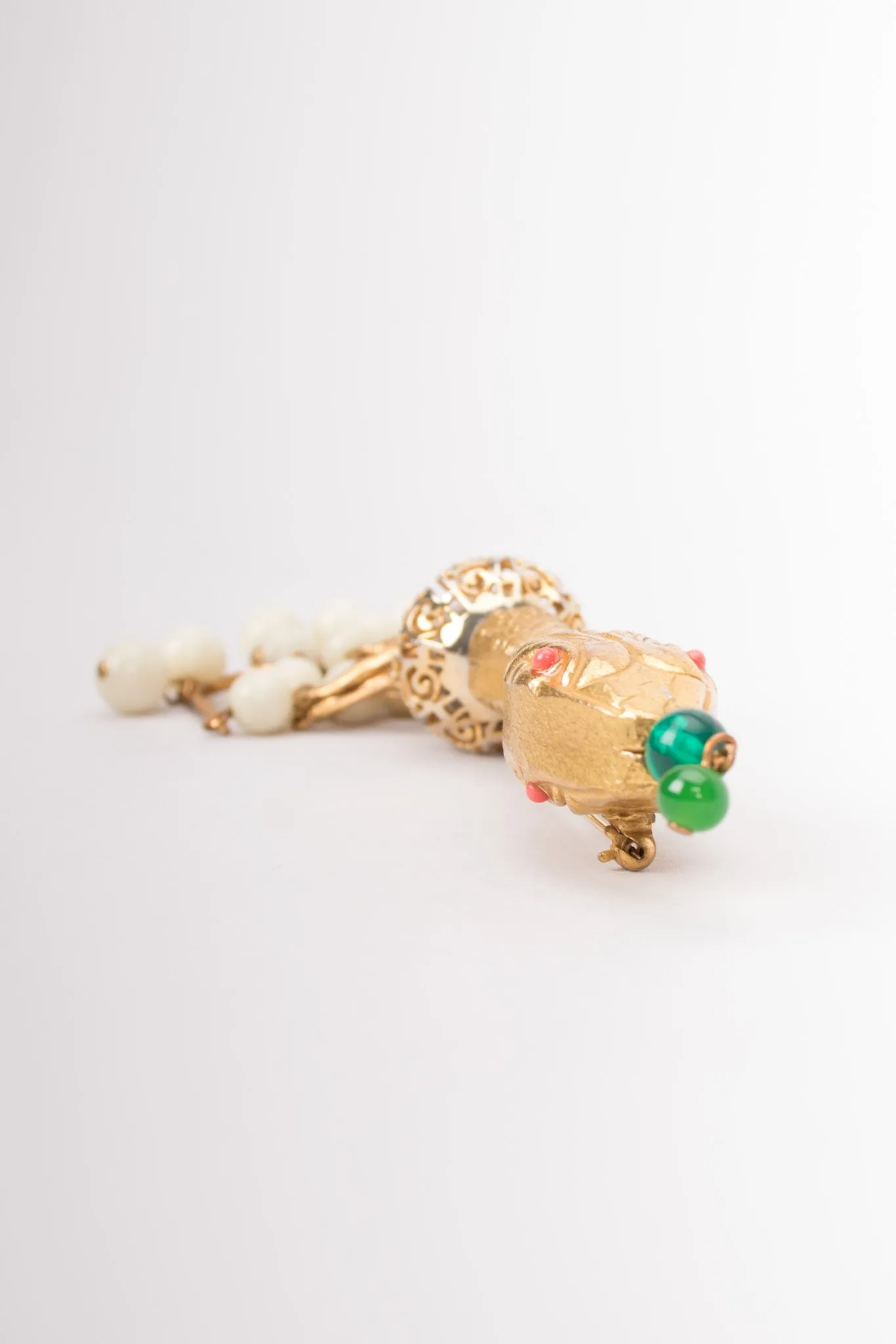 Rattling Snake Tassel Brooch