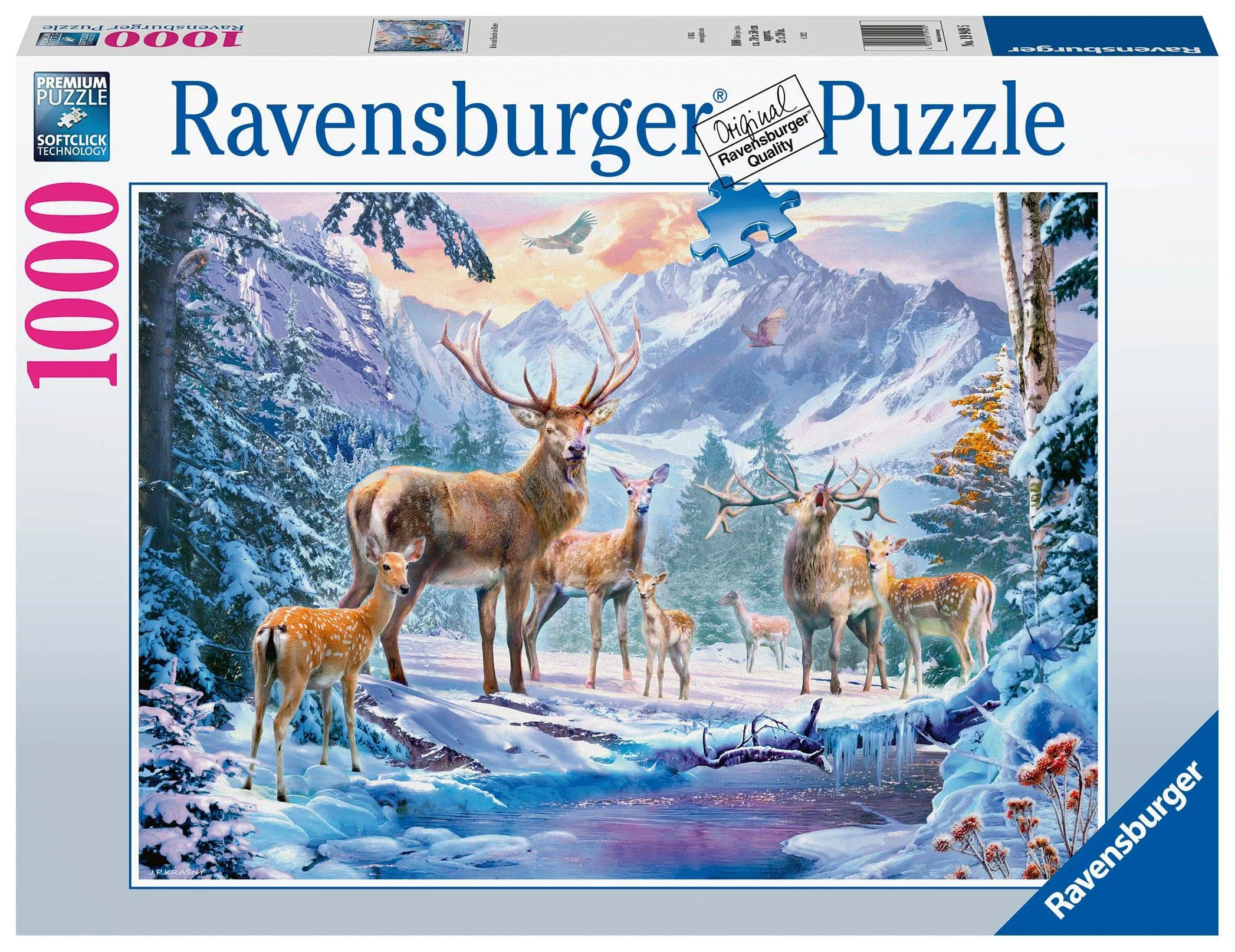 Ravensburger - Deer and Stags in Winter 1000 pieces