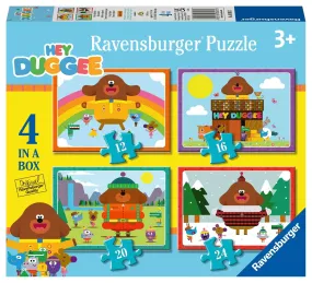 Ravensburger - Hey Duggee 4 in a Box 12 16 20 24 pieces