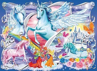 RAVENSBURGER UNICORNS GLITTER - 100PCS