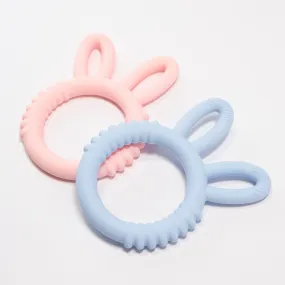 RETIRED - Baby Soother - Silicone Bunny Teething Ring