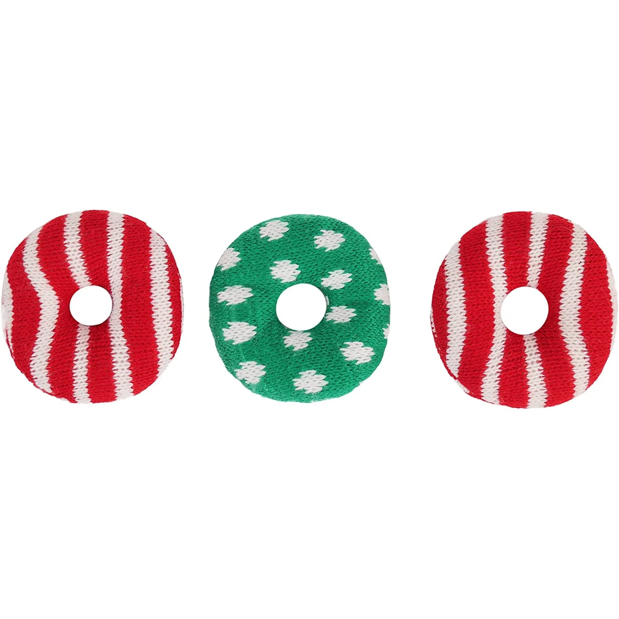Rosewood Festive Kitty Toy Doughnuts