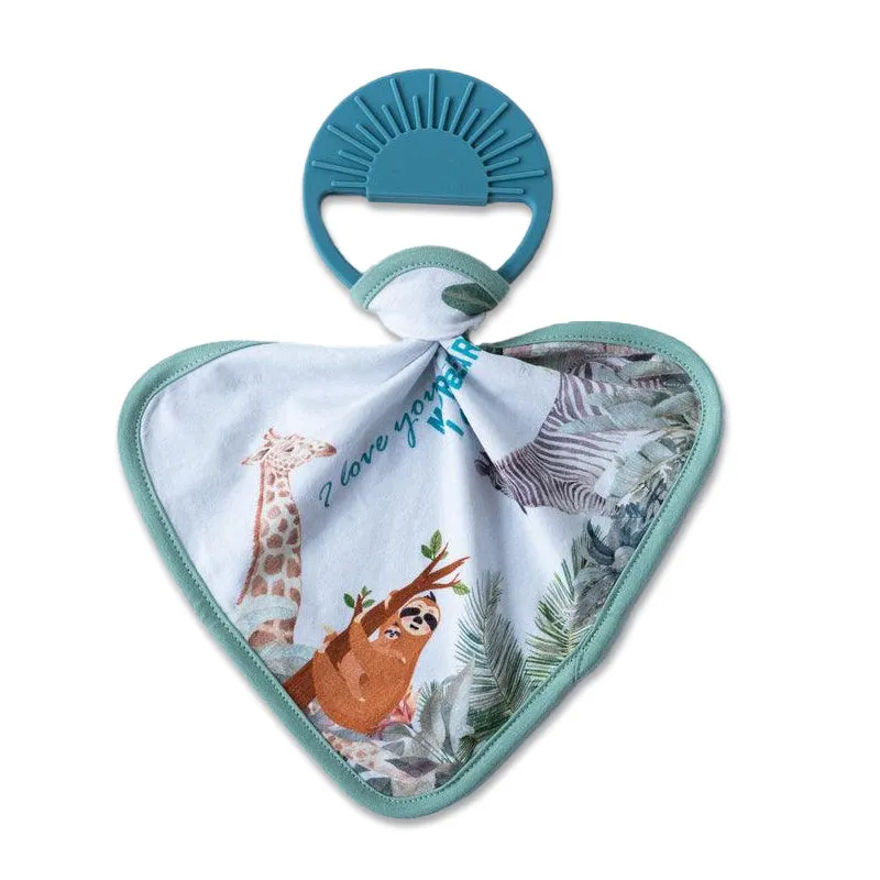Silicone Sunset Teether   Tencel Deluxe Lovey Set