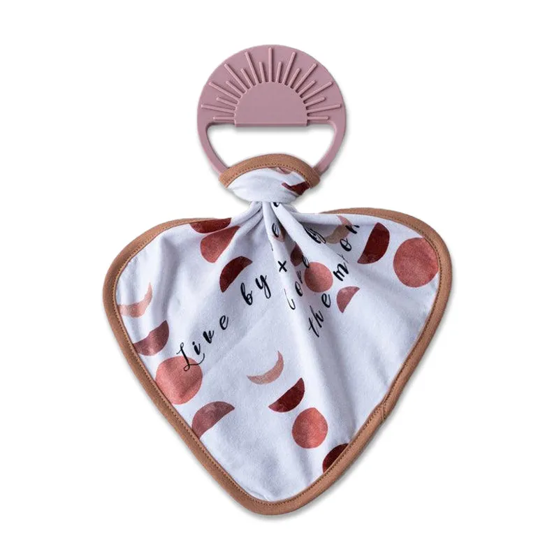 Silicone Sunset Teether   Tencel Deluxe Lovey Set