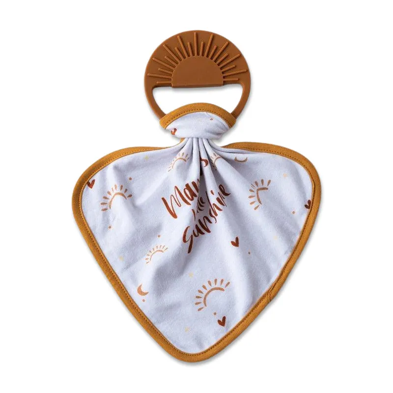 Silicone Sunset Teether   Tencel Deluxe Lovey Set