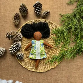 Single Doll- Gargi- Cotton Fabric Toy- Deep