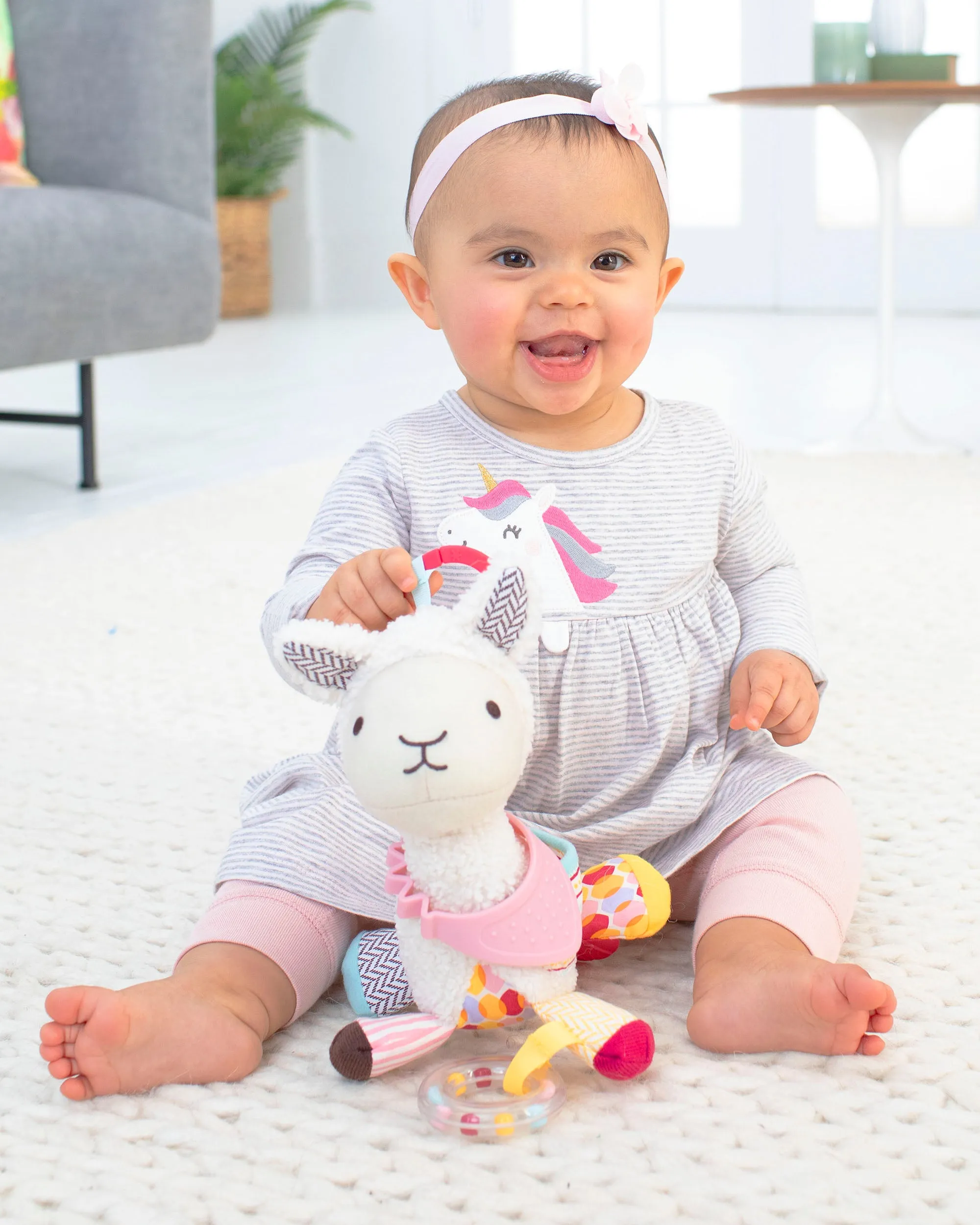 Skip Hop Llama Bandana Buddies Activity Toy