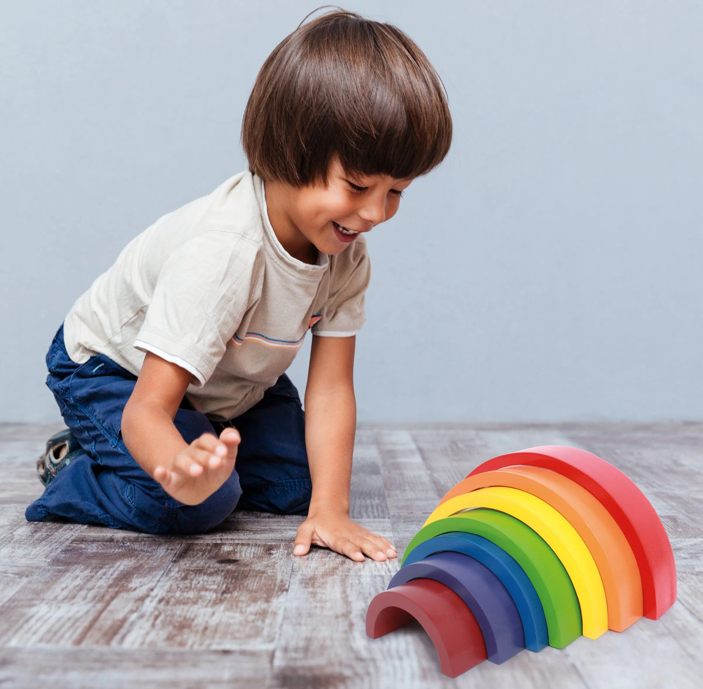 Small Foot Rainbow Building Blocks - Large