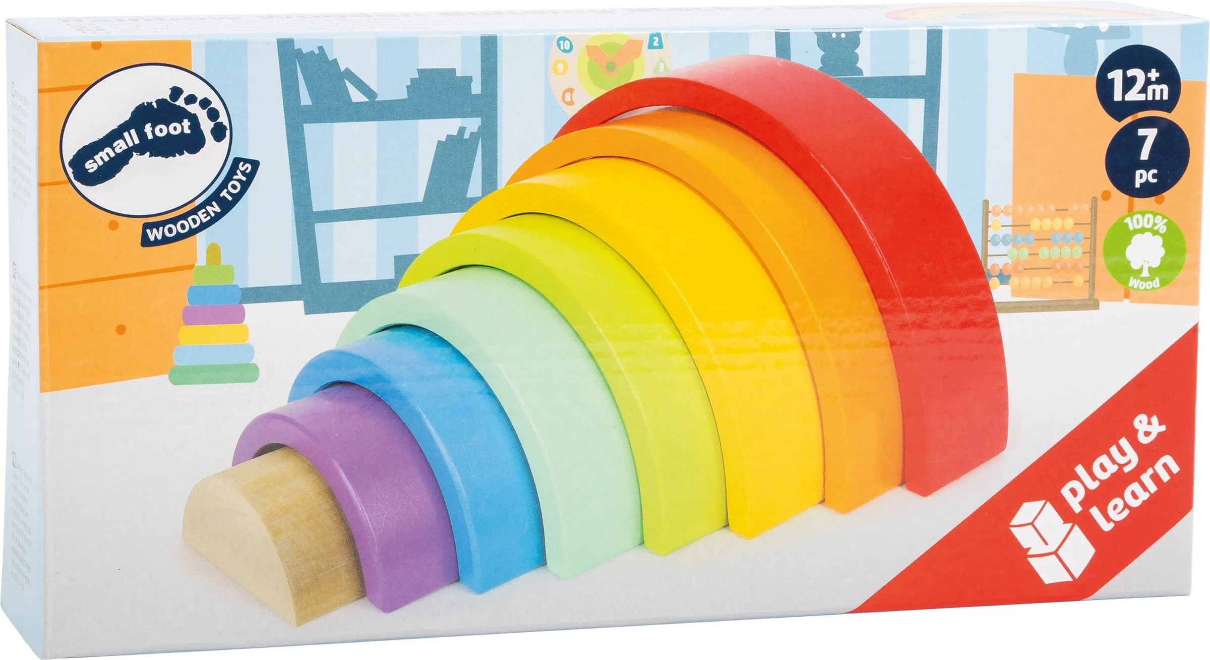 Small Foot Rainbow Building Blocks - Large