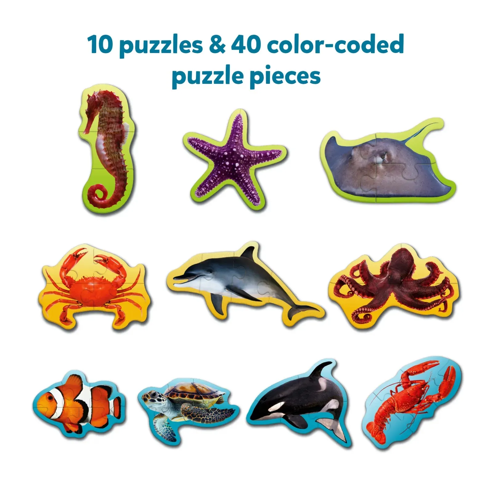 Step By Step Puzzle: Underwater Animals (ages 3 )