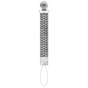 Teether Tether - Black and White Chevron