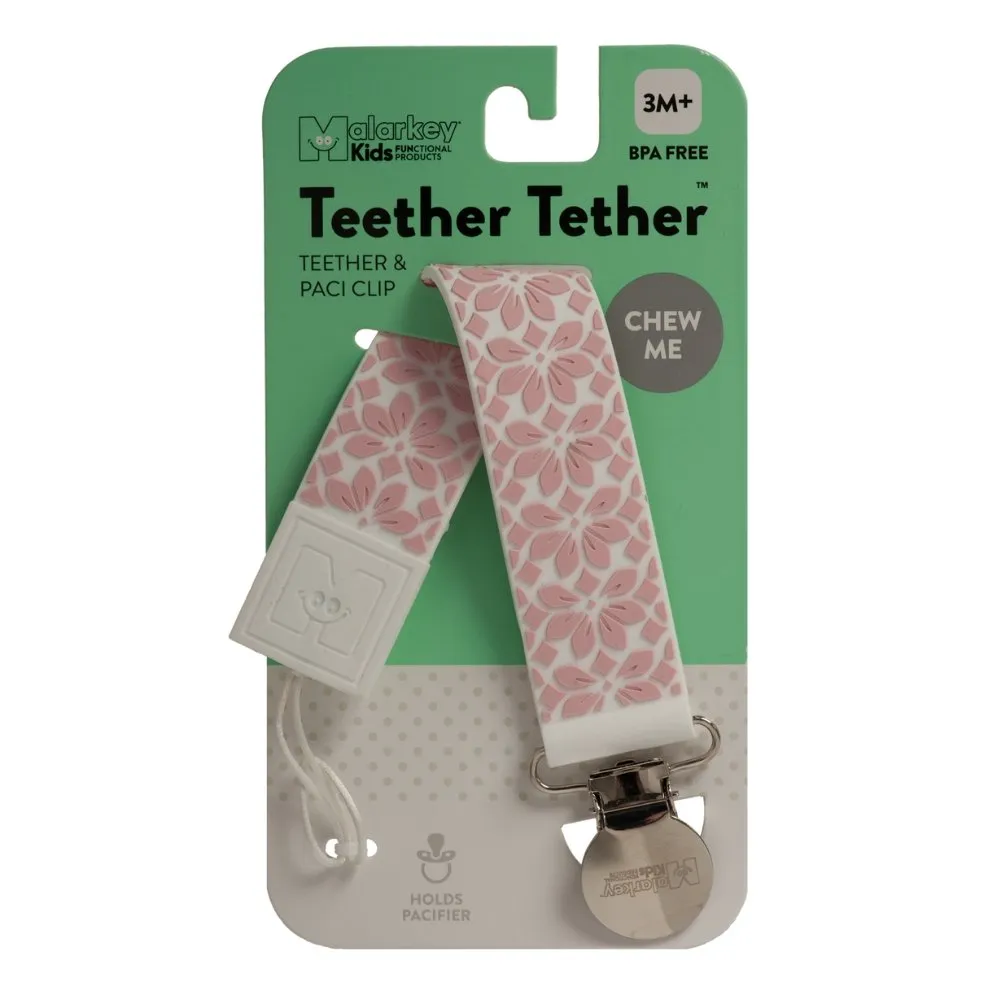 Teether Tether - Pink Floral