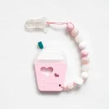 Teether with Clip | Frappuccino Anyone? | Baby Boos